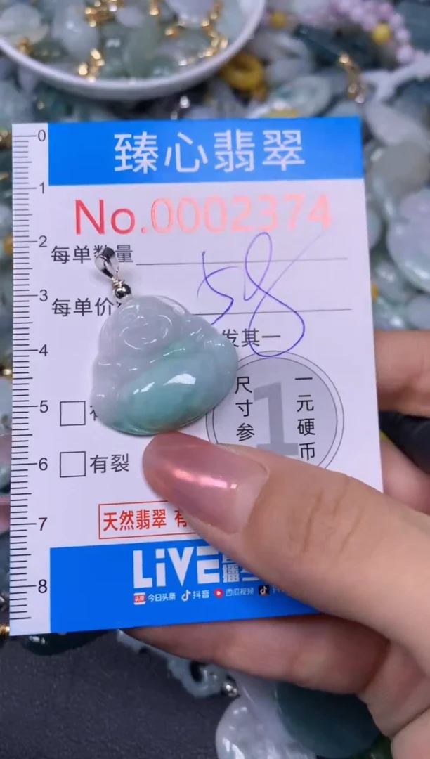 【闪购商品】翡翠颈饰未镶嵌含绳0002374