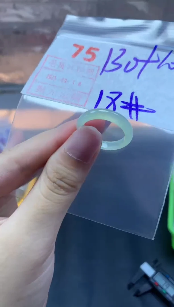 未镶嵌定制翡翠戒圈18#140毛货需精细抛光