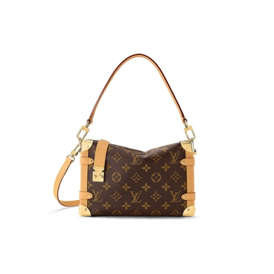 全新未使用 LouisVuitton/路易威登 小花佳珊SideTrunk软盒子大号
