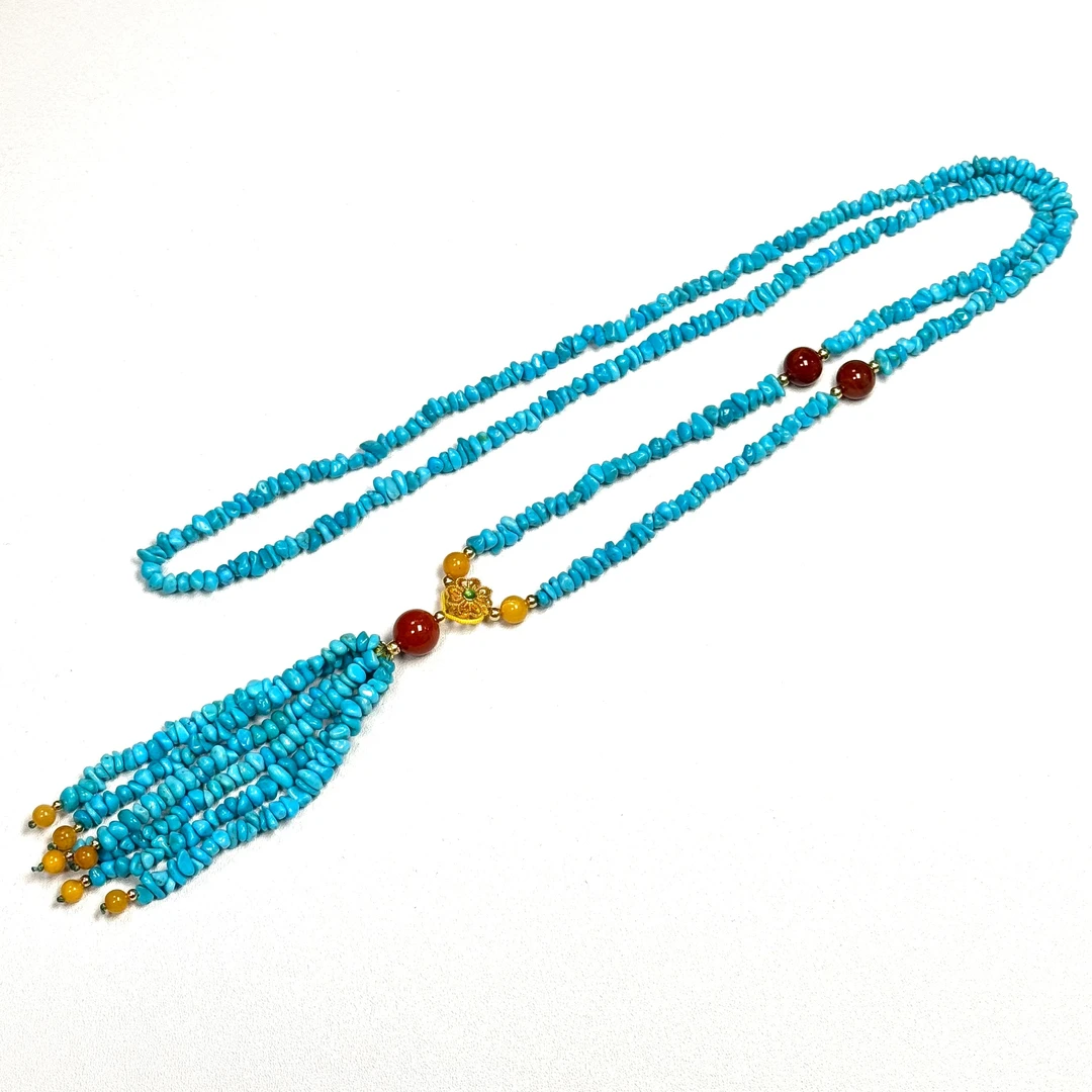 【李晨nic专属】18K金睡美人绿松石项链（多样性发货）XLY5010619