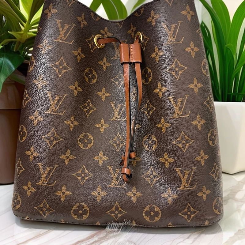 95新 LouisVuitton/路易威登 咖色水桶 芯片款 006614