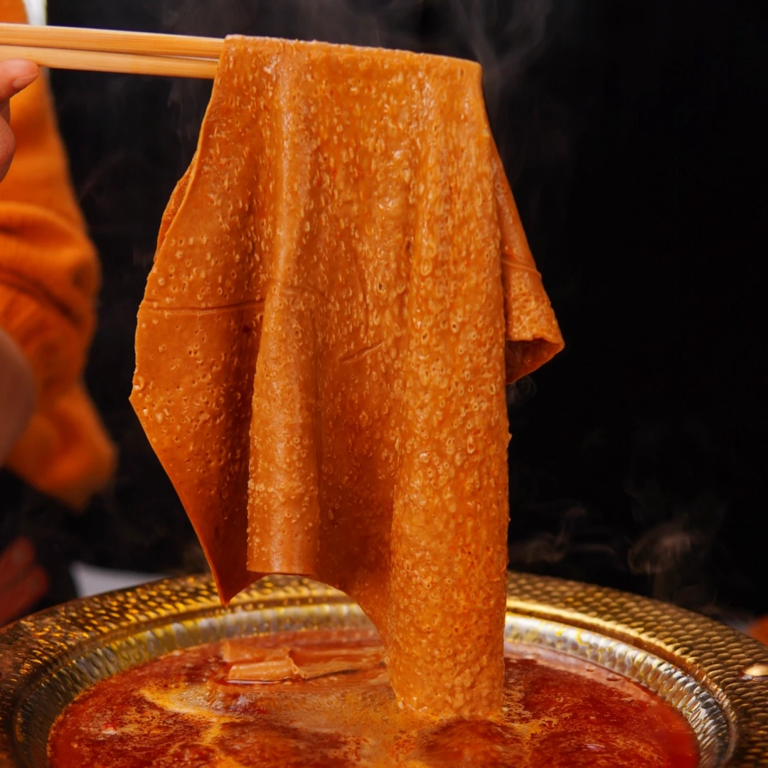 10张 网红火锅起泡豆干 真正的软嫩耙糯 23*23大小 5秒起泡