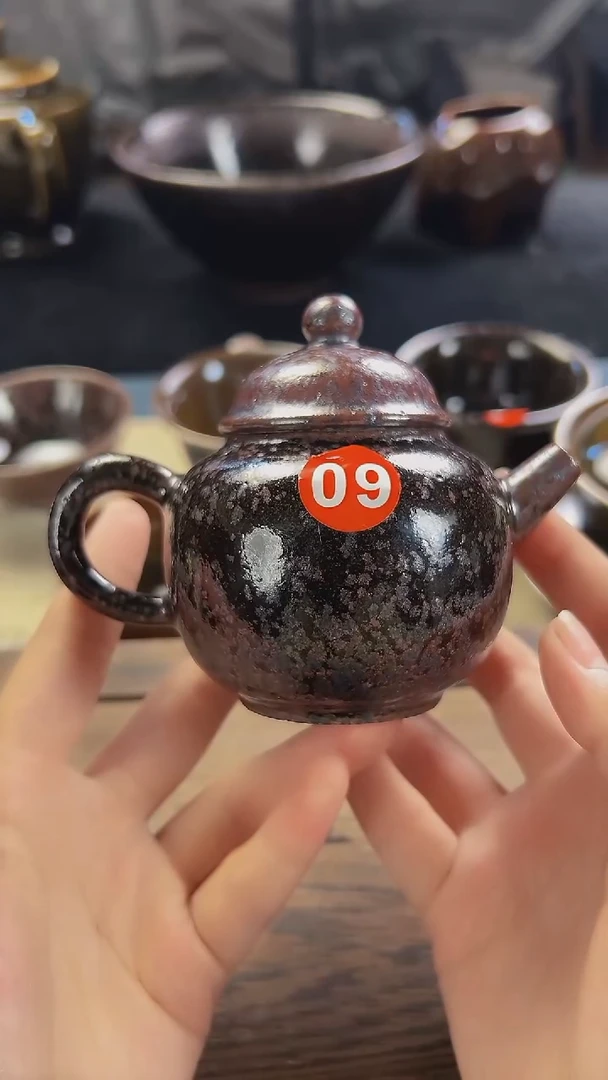 紫金色泡茶壶原矿手工
