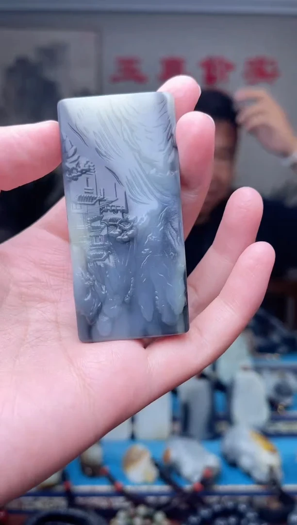 和田玉未镶嵌挂件1