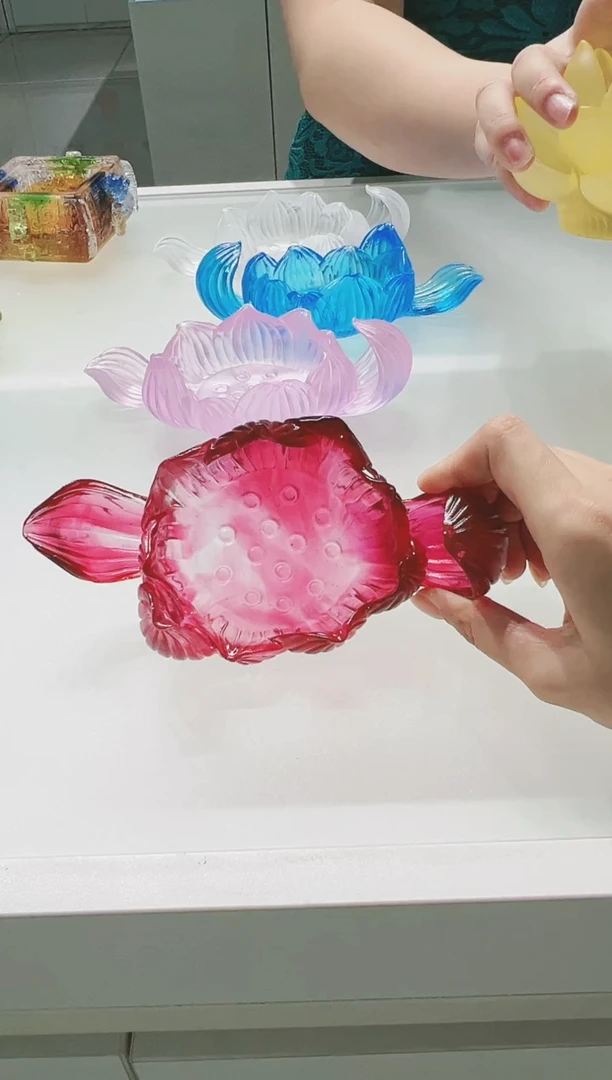 手工艺品琉璃古法琉璃底座