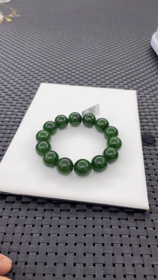 手串未镶嵌和田玉微矿点（多样性发一件）S1745