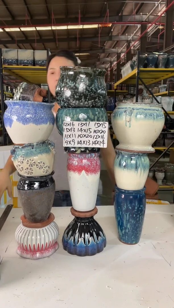 宜兴紫砂粗陶花盆盆