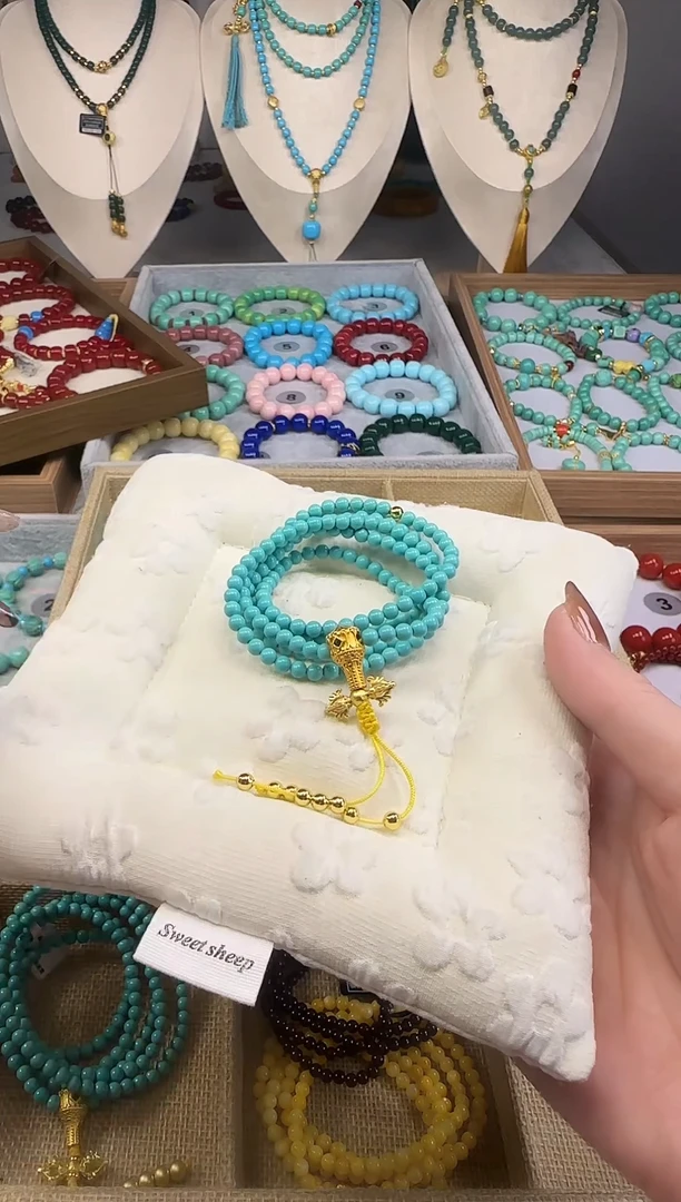 大漆工艺品手串/手链汀禾珍品——75