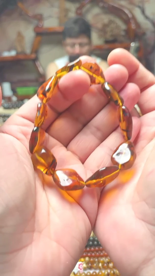 未镶嵌琥珀手链抚顺琥珀