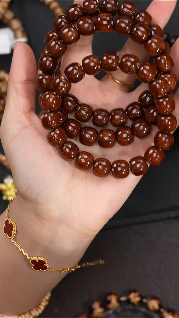 手串紫金鼠10-12mm红皮老料