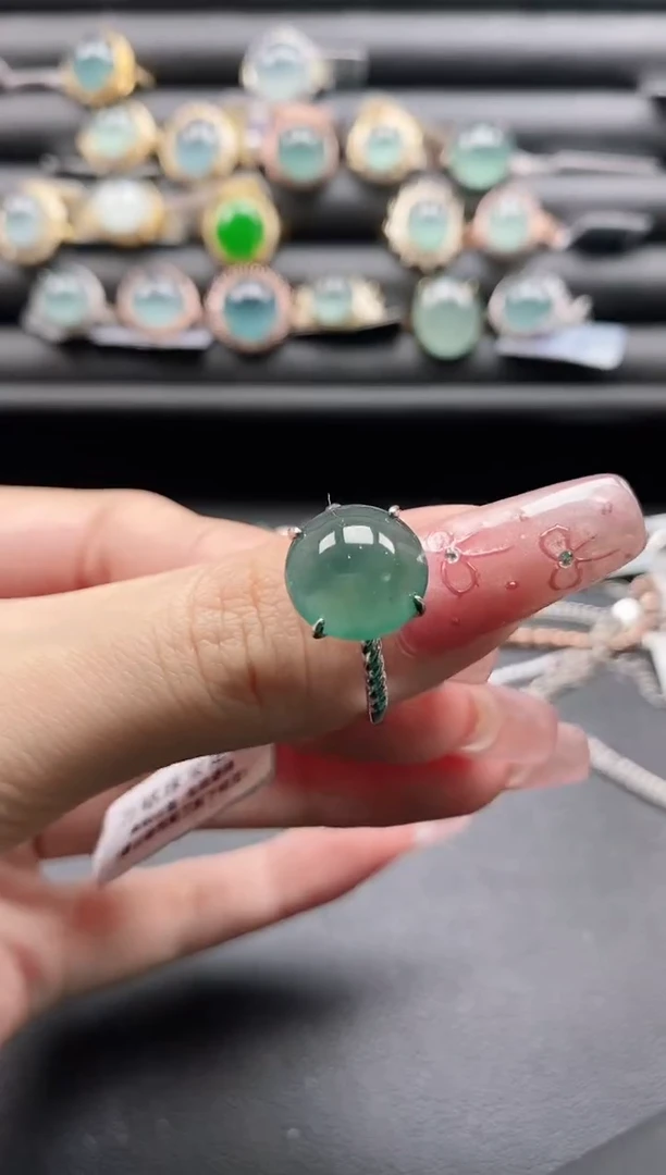 【闪购商品】翡翠戒指银S925镶嵌1111