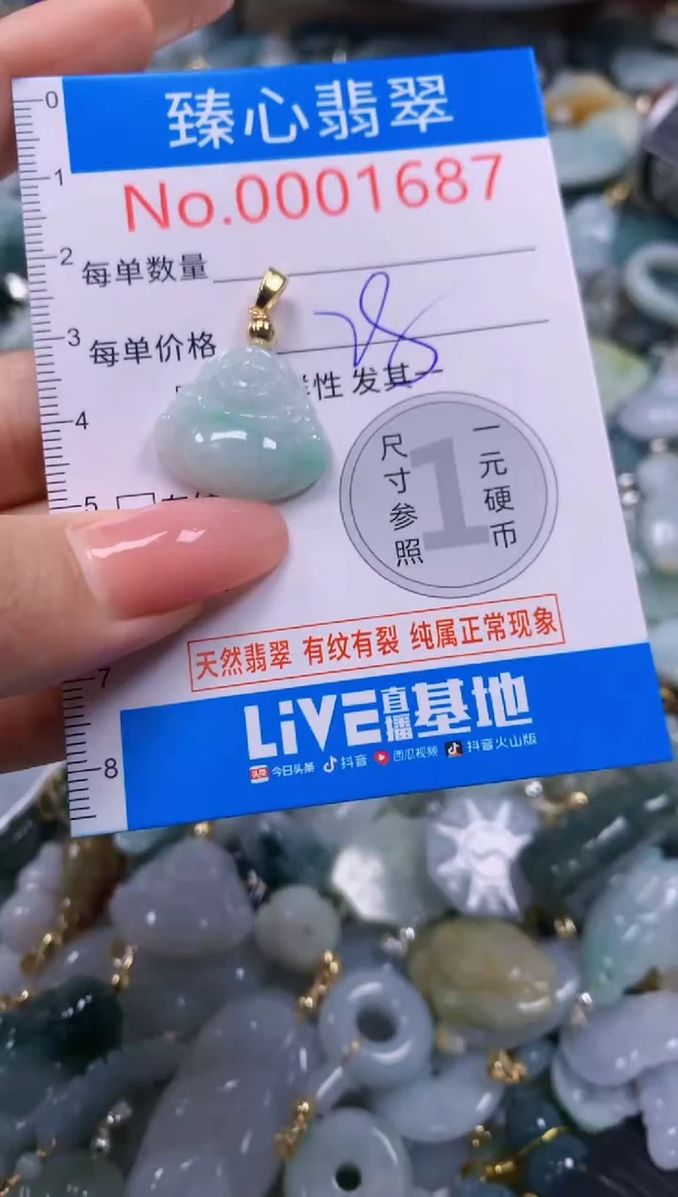 翡翠未镶嵌颈饰1687