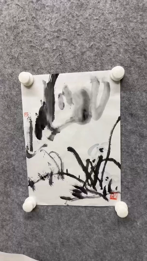 国画写意画花鸟画手绘