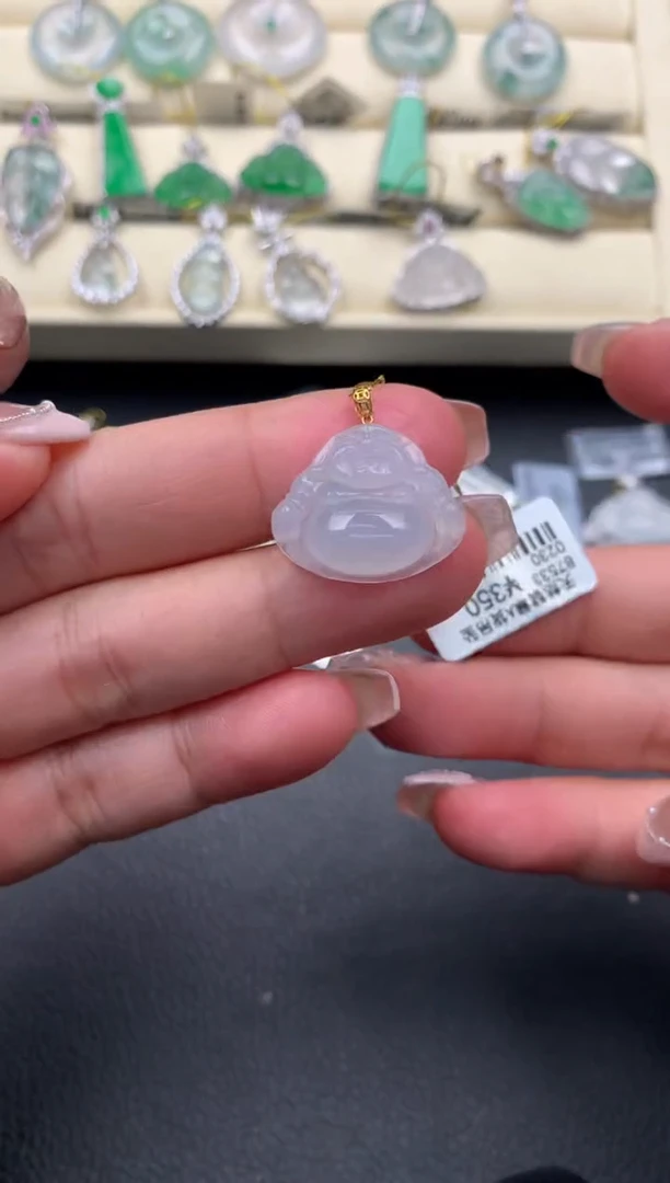 【闪购商品】翡翠颈饰18K金镶嵌D624......