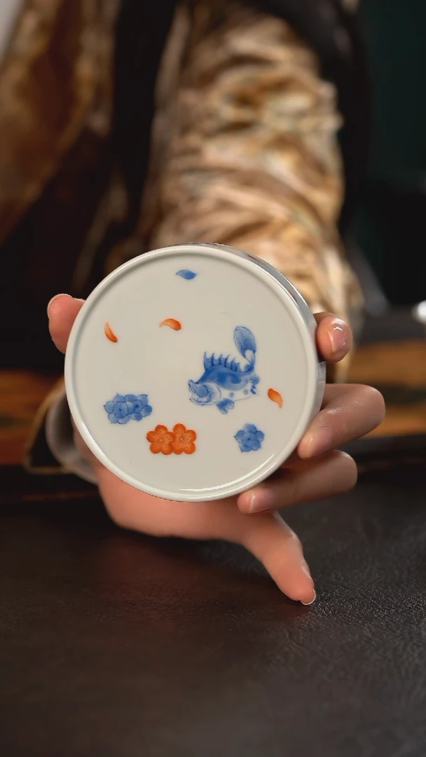 【闪购商品】杯聚澜堂桃花鳜鱼饼状盖置