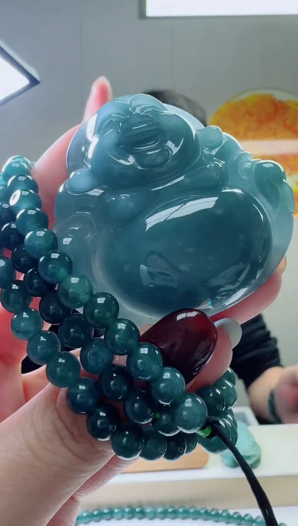 颈饰未镶嵌翡翠天然A货翡翠  多样性随机发其一