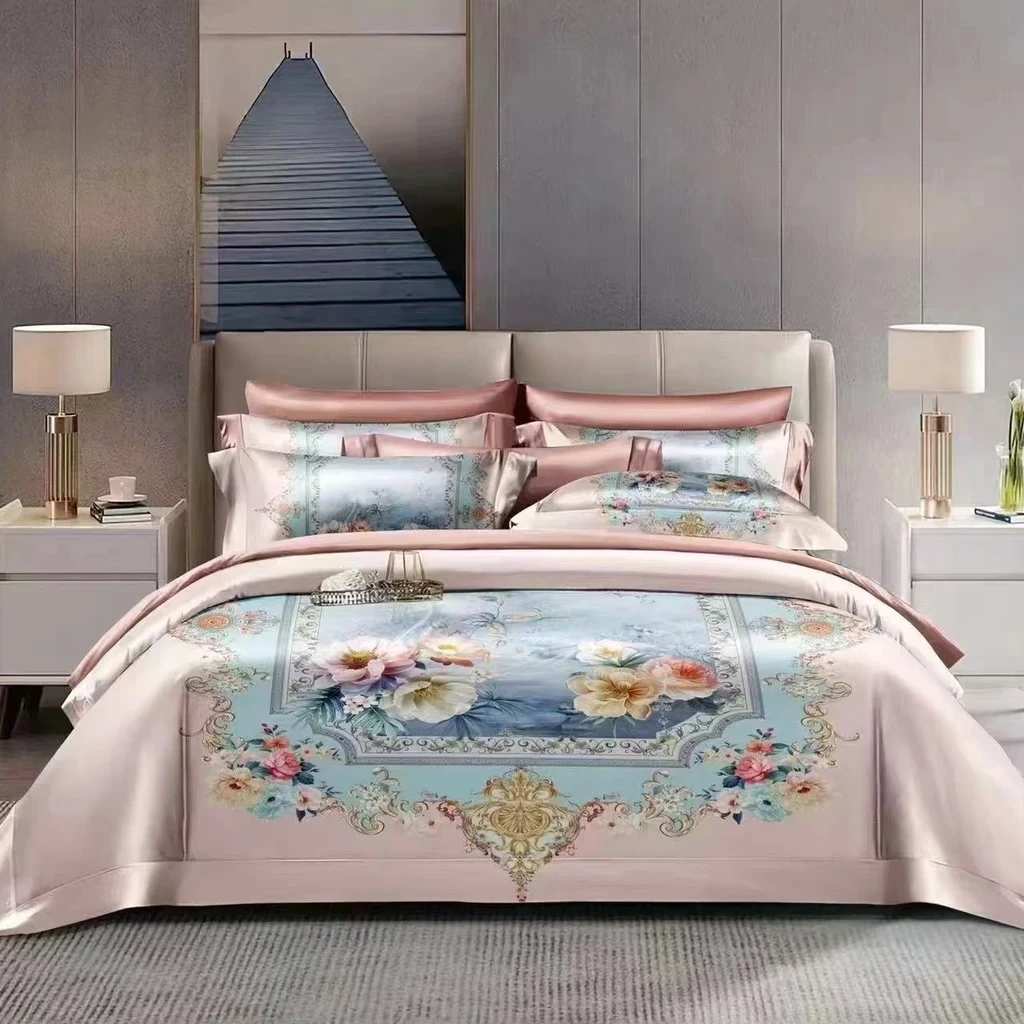 2025新款宫廷风贡缎提花四件套F