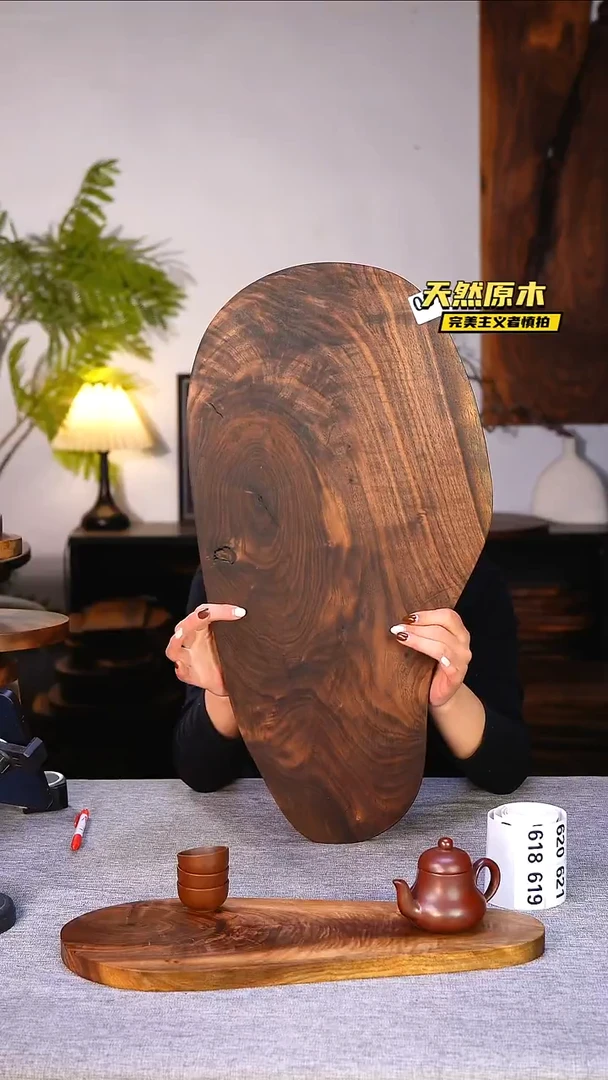 木北美黑胡桃原木.干裂疤结不属于商品质量问题完美主义者慎拍