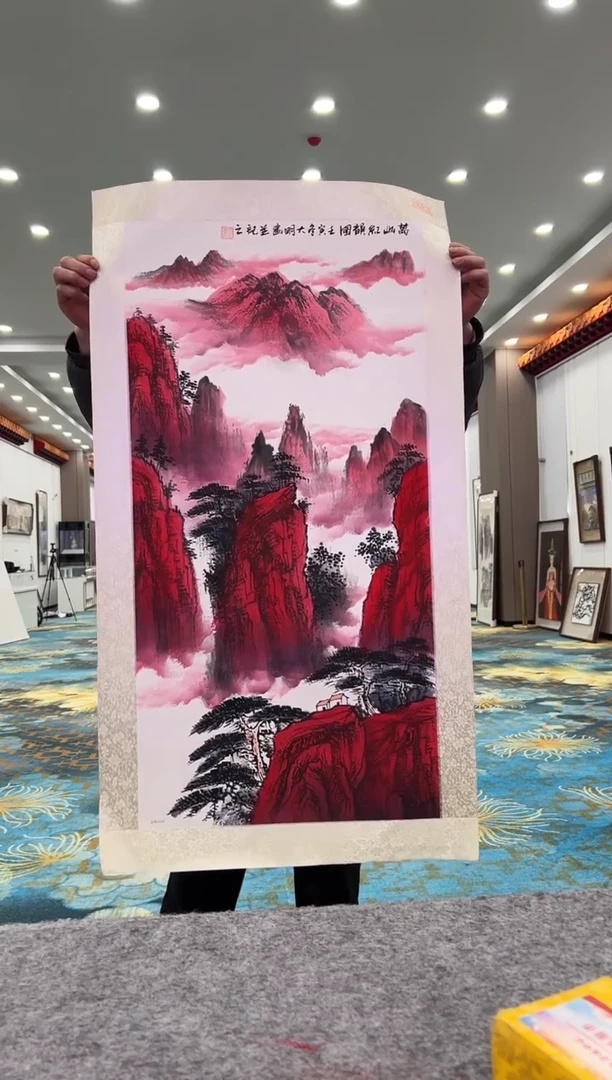 国画朱大明展览精品