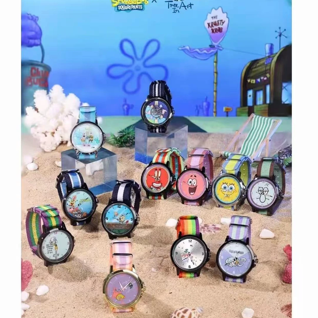 正版青壹坊海绵宝宝潮酷系列腕表盲盒手表