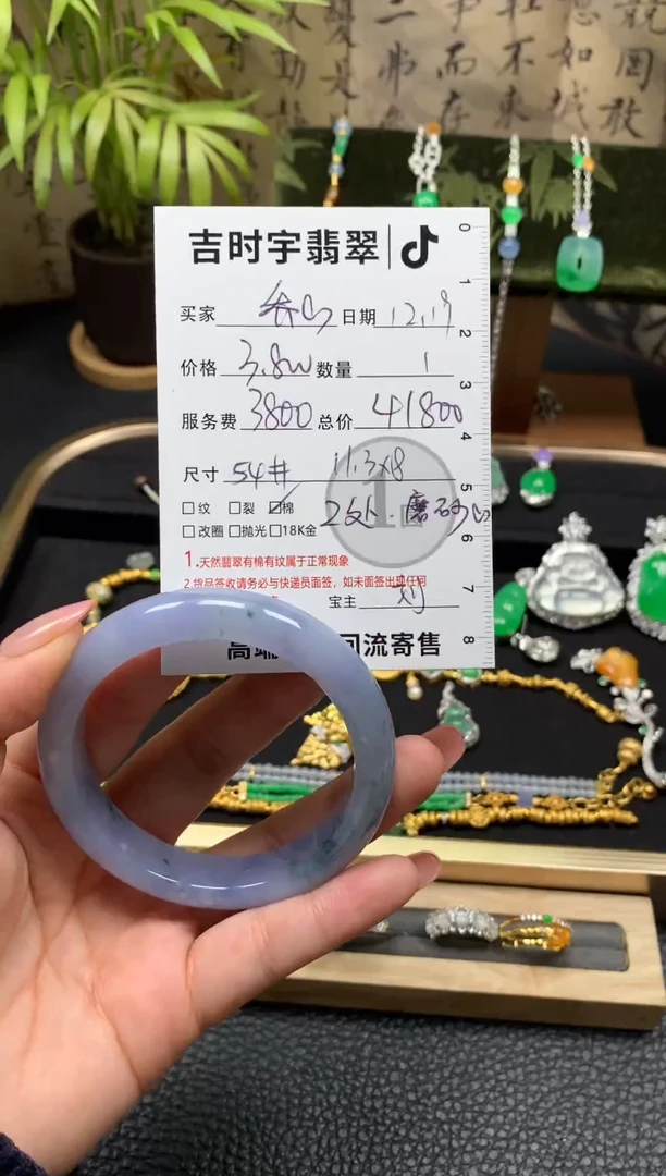 颈饰18K金镶嵌翡翠乔*翡翠手镯