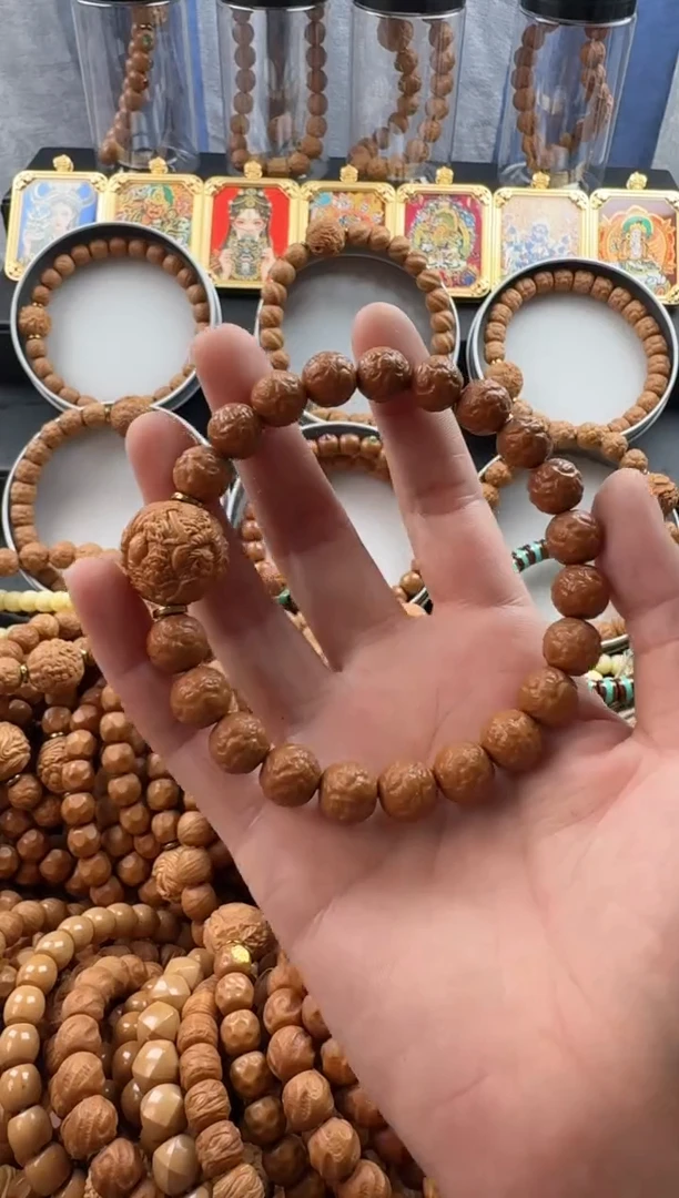 手串猴头核桃饕餮手工二等送单颗雕刻返油