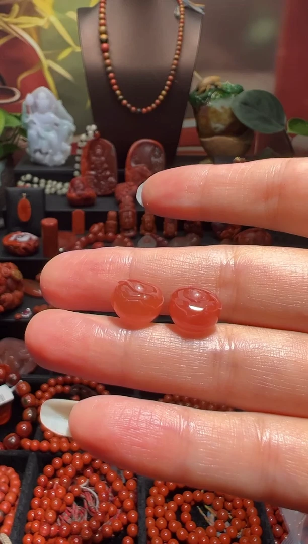 吊坠(不含链)未镶嵌南红玛瑙福**之柿子吊坠不含链