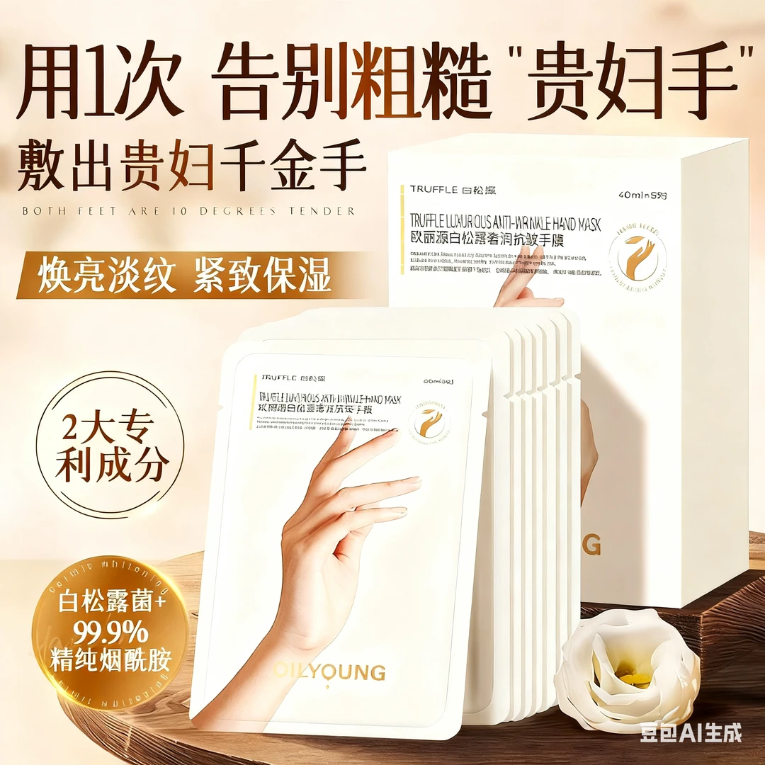 欧丽源欧丽源手膜保湿补水手部修复干裂粗糙淡化手纹手膜