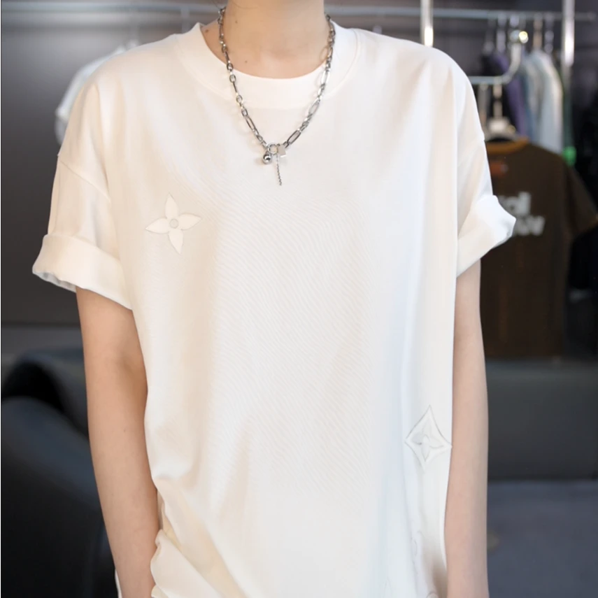 【绘尚D5黛仪专属6220】夏季短袖T恤休闲百搭男女同款圆领S256220