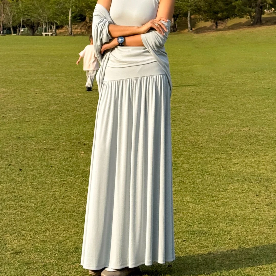 【Do.Fashion欧阳】“米兰达” 高级灰进口莫代尔半裙