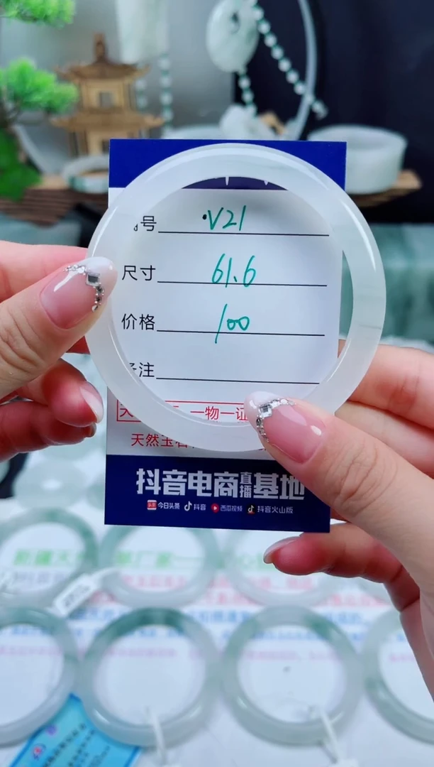 未镶嵌手镯石英质玉（天山翠）21