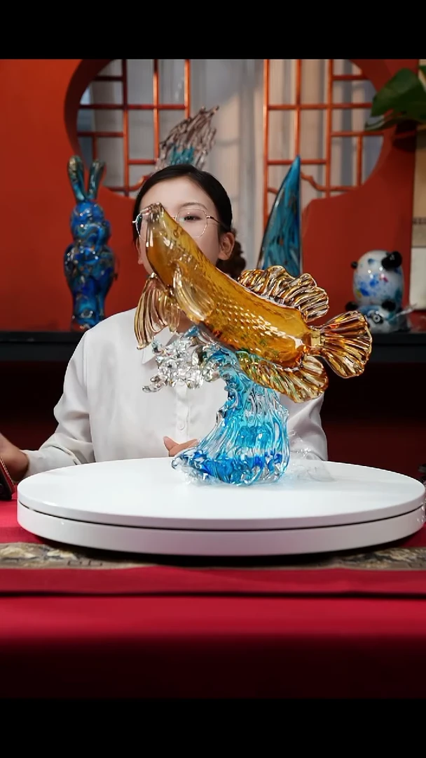 手工艺品琉璃博***O金龙鱼