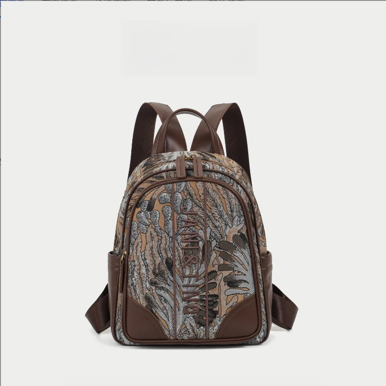 【BAOPO】新款时尚百搭女士双肩肩包3591孔雀翎