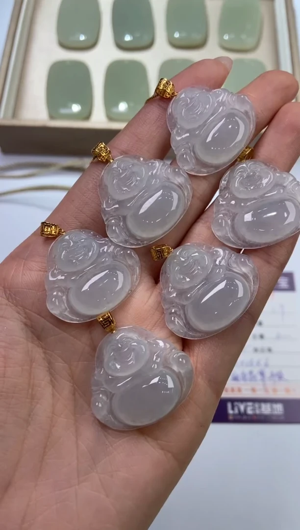 【闪购商品】翡翠挂件18K金镶嵌276557/佛公  多样性一件发