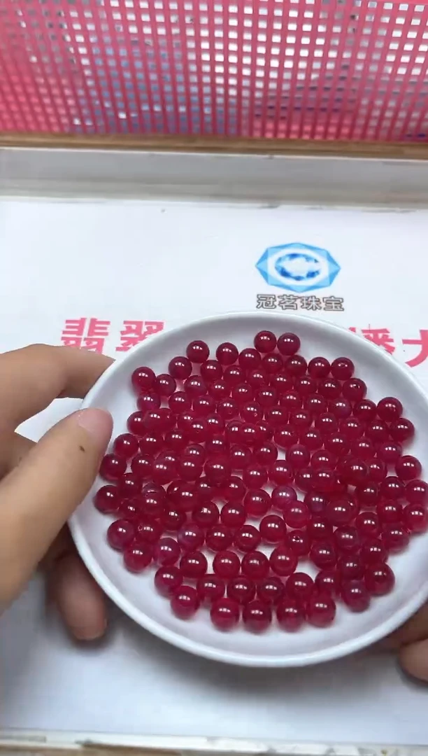 散珠未镶嵌红宝石B2150红宝石8mm2颗18元