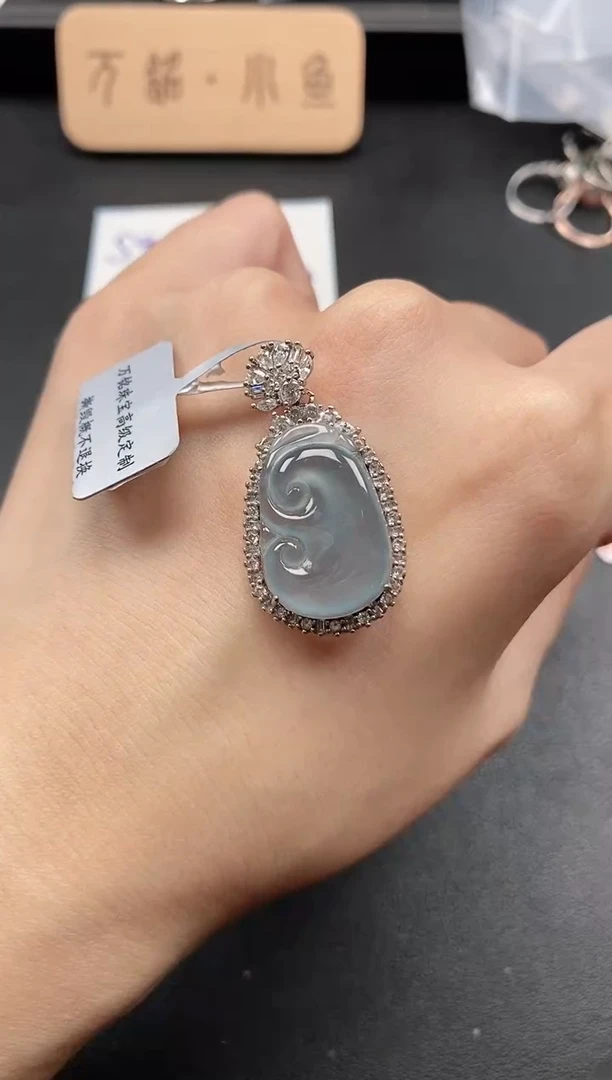银S925镶嵌戒指翡翠51151