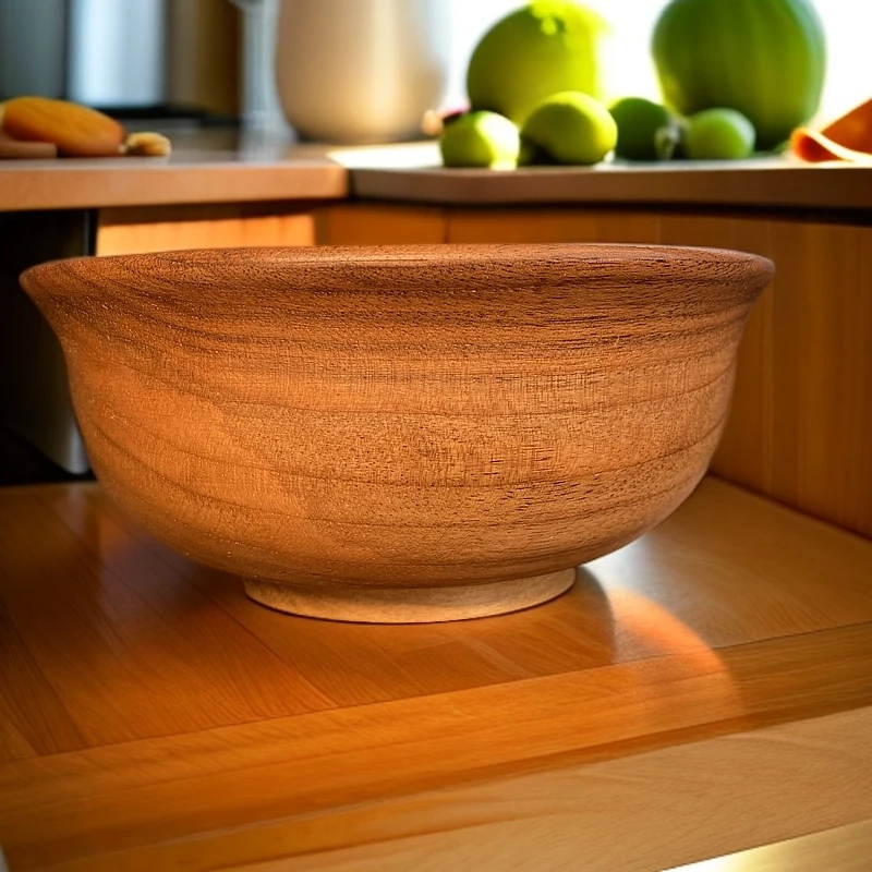 新疆核桃木整木木碗无漆纯手工打磨复古民族风家用家用饭碗