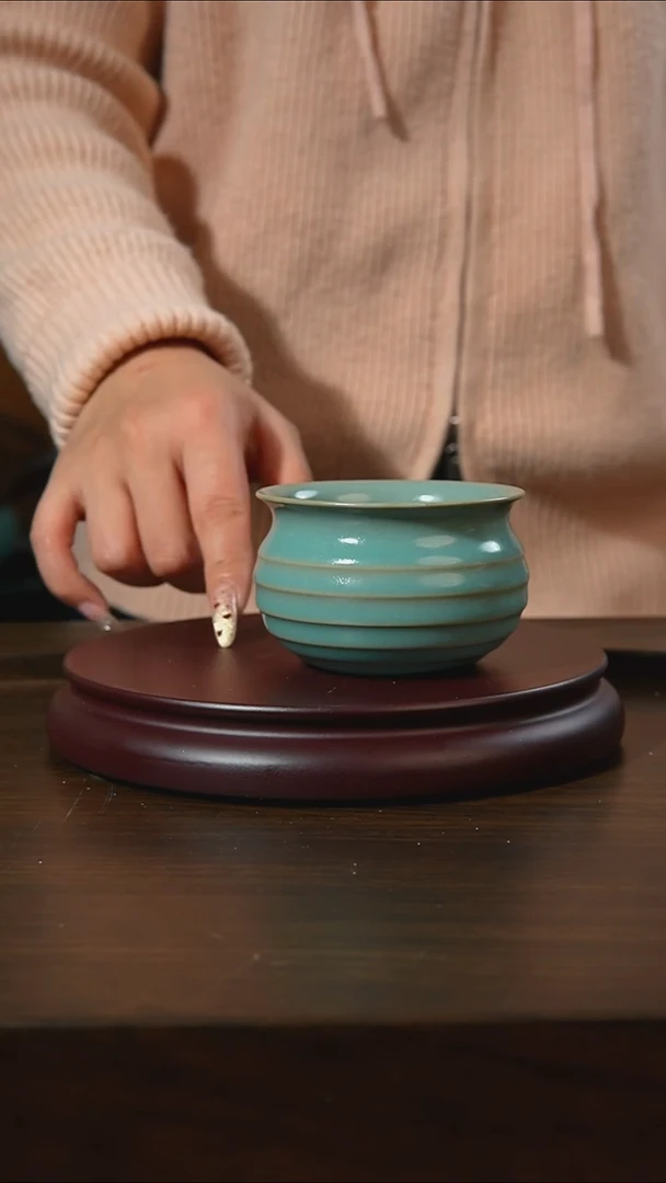 杯子瓷汝州原产地原矿仿古老釉q