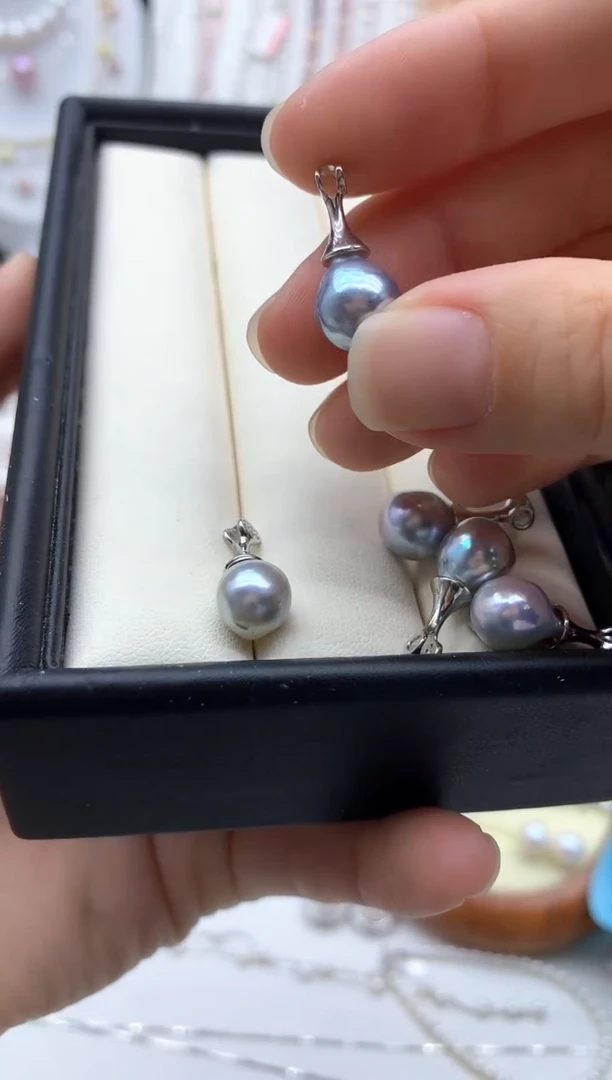 海水珍珠银S925镶嵌吊坠(不含链)多样性发其一