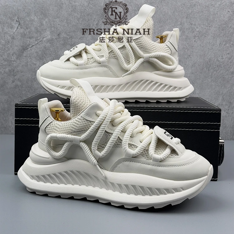 法莎尼亚【明星同款】老爹鞋秋季潮牌防滑厚底内增高明星同款运动鞋