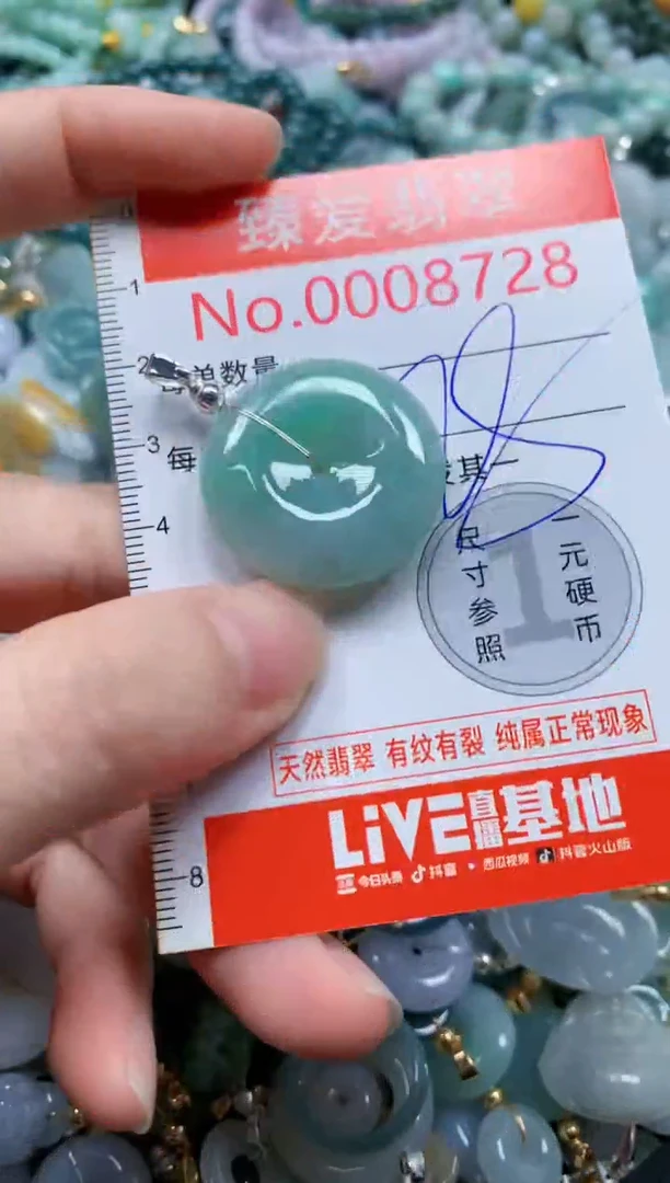 翡翠未镶嵌吊坠(不含链)8728