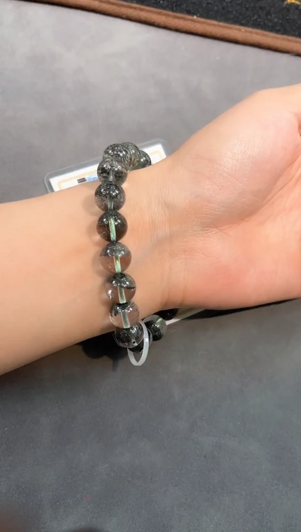 【闪购商品】水晶手链未镶嵌114号绿幽灵单圈10mm