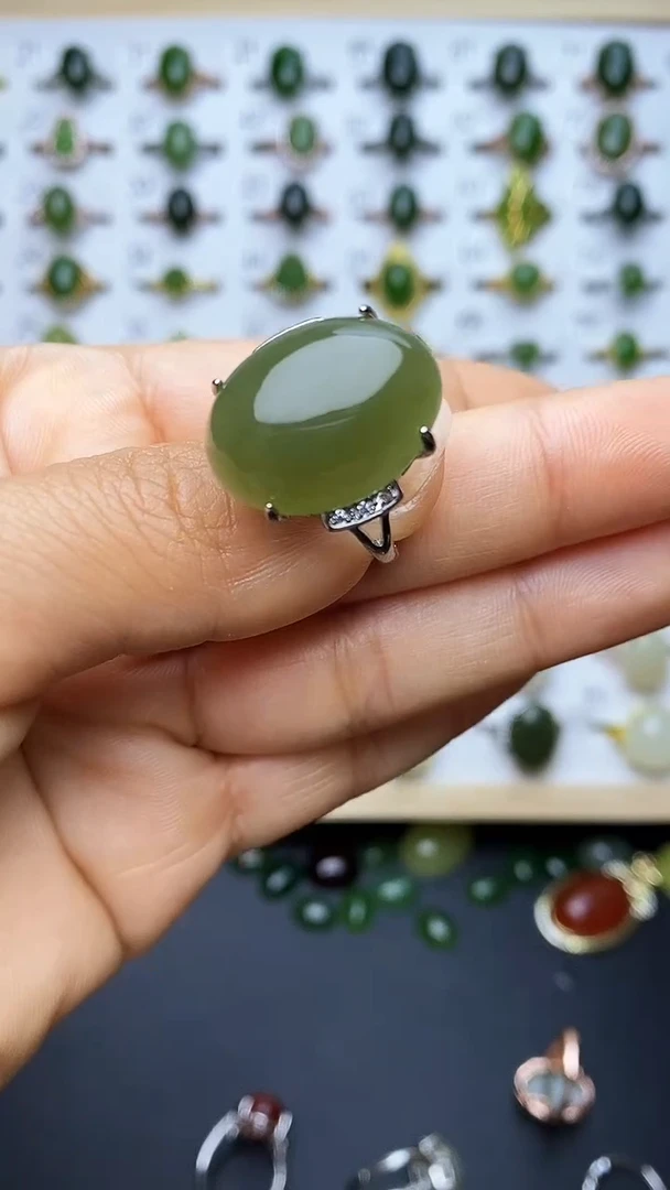 【闪购商品】和田玉戒指未镶嵌1