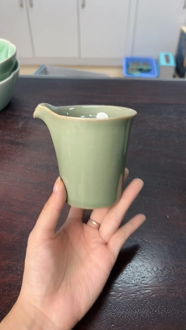 龙泉云间青瓷小米茶器