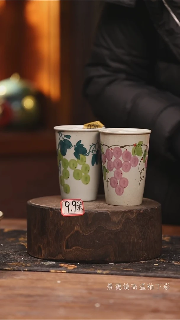 陶瓷景德镇高温釉下手绘陶瓷