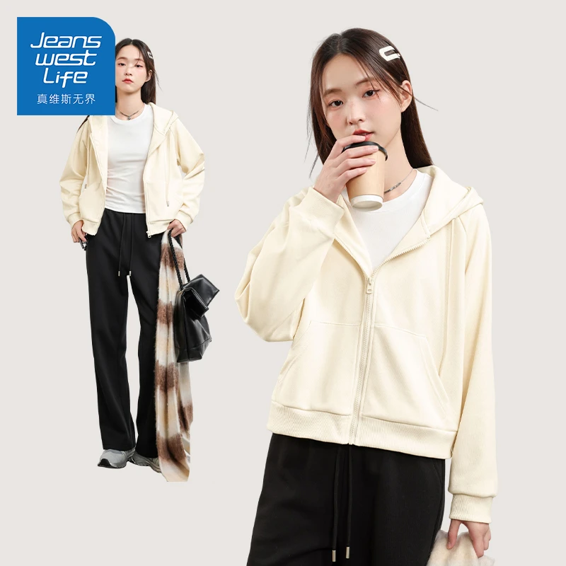 真维斯无界初秋开衫外套休闲慵懒风百搭时尚潮流洋气外搭女士上衣