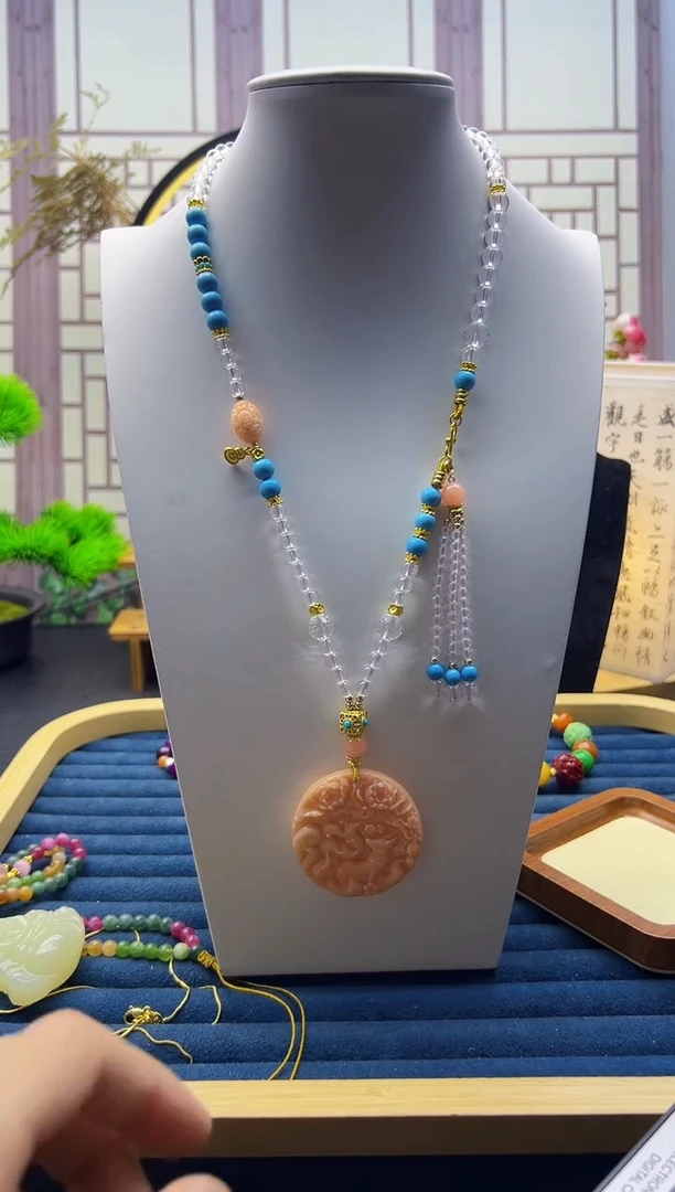 【闪购商品】水晶颈饰14K金镶嵌X334