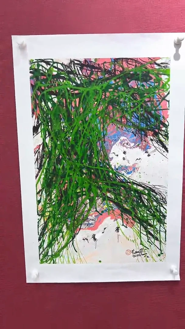 国画赵燮绘画2.7平尺藤萝画集作品