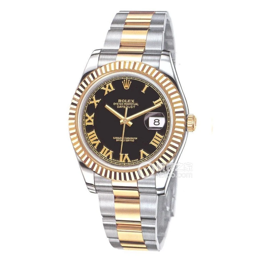 99新 Rolex/劳力士 日志116333黑盘罗马数字/41表径/单表男士腕表