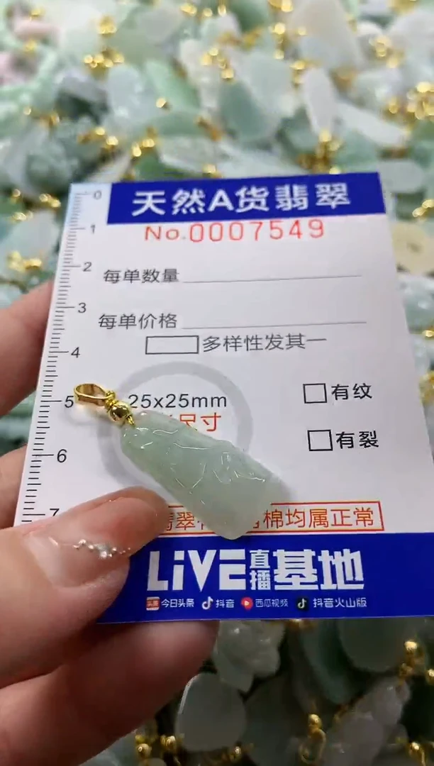颈饰未镶嵌翡翠天然A货翡翠